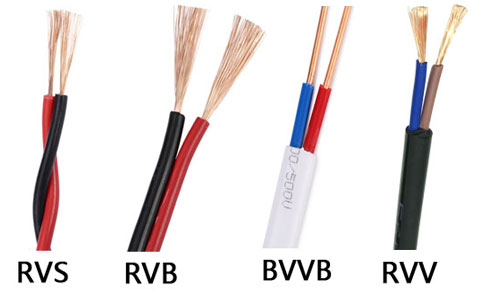 RVS與RVB、BVVB、<a href='http://www.gdcoal.cn/rvvdianxian/' target='_blank'><u>RVV電線</u></a>